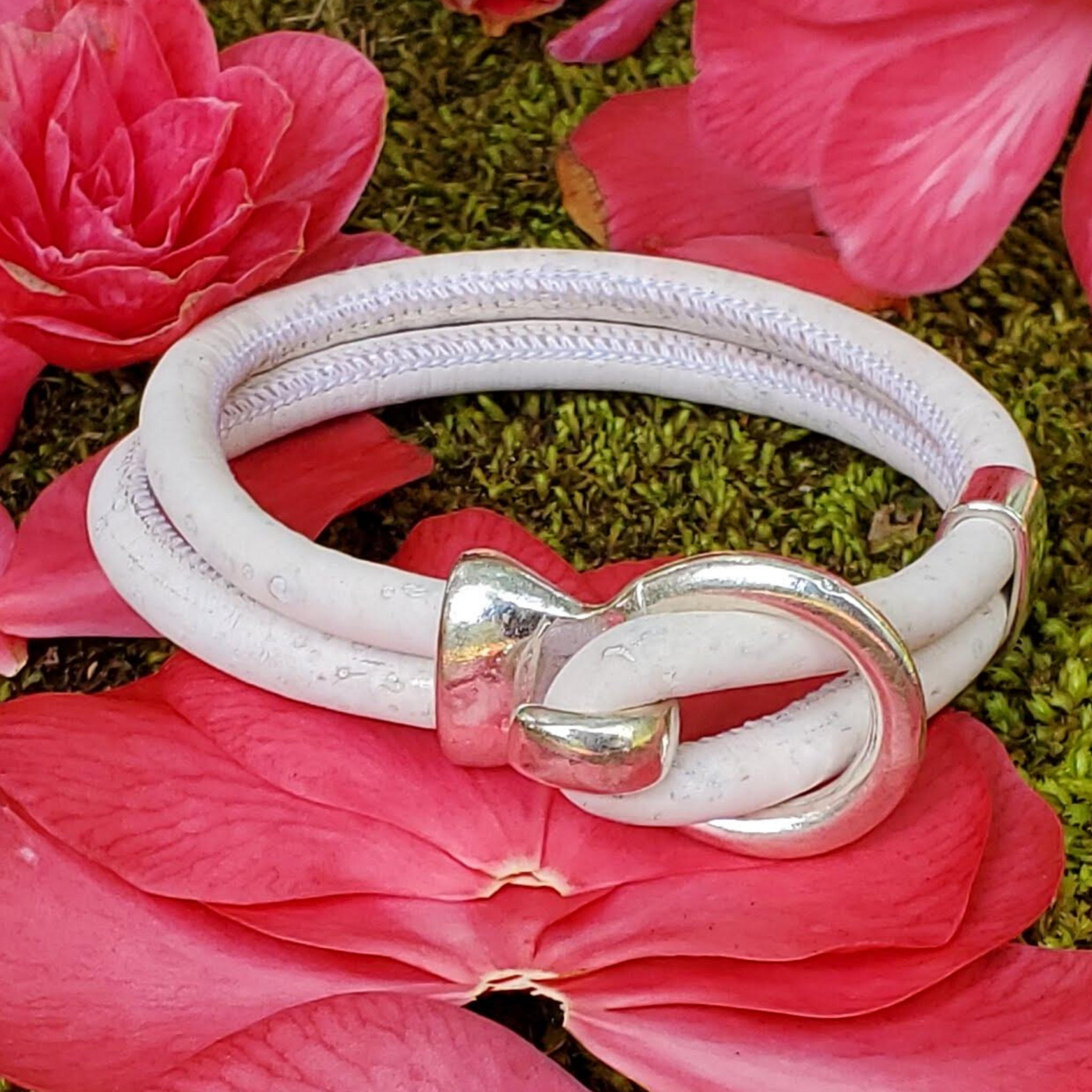 Gem Lounge Jewelry - Wholesale Bangle Bracelet - Pick Your Color: Cork Silver Open Hook Bracelet12