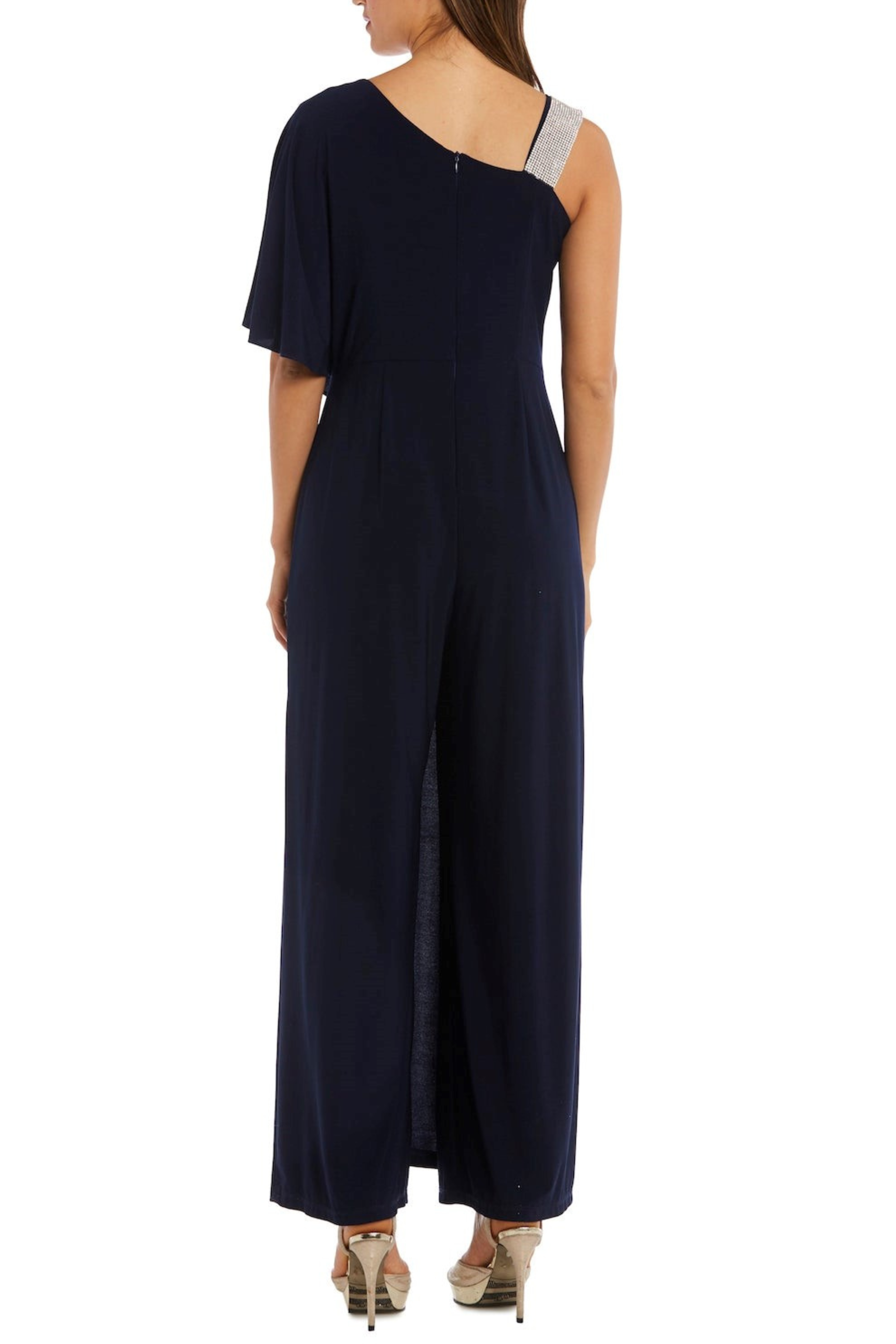 New Yorker's Apparel – wholesale Jumpsuit – Women's – RM Richards Studded One Shoulder Overlay Jumpsuit3