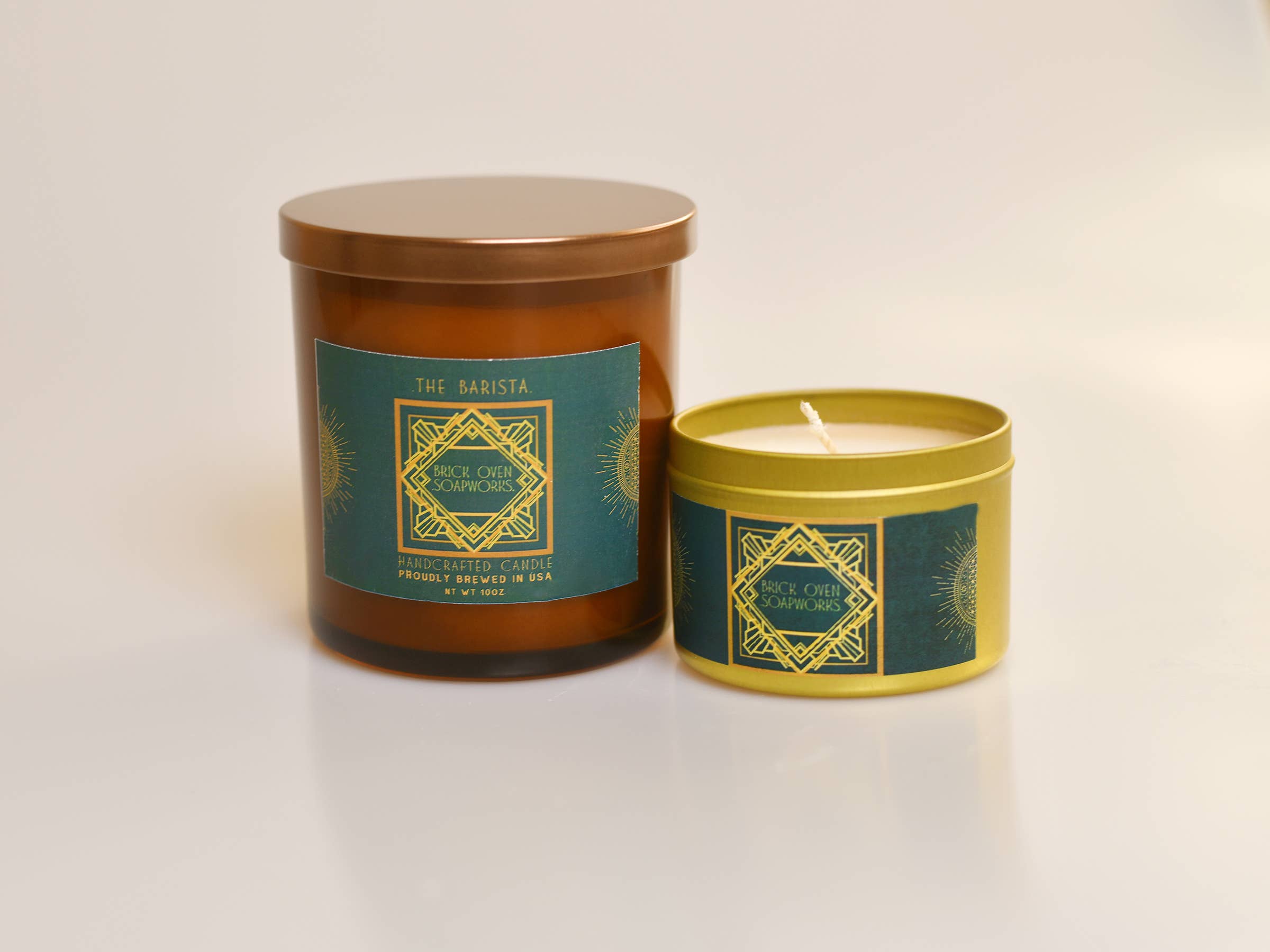 Brick Oven SoapWorks - Wholesale Jar/Filled Candle - Luxury Candles for Men, Man Candles, Masculine Candles 10oz0