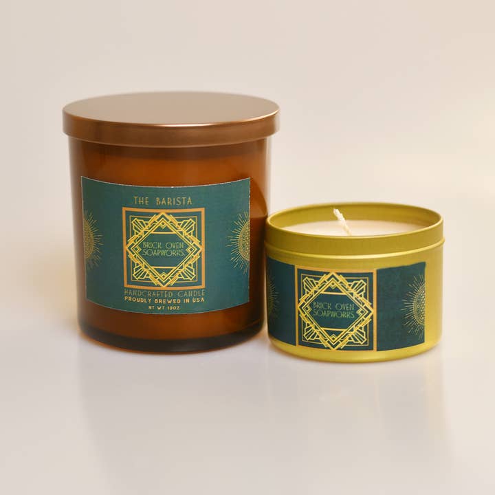 Brick Oven SoapWorks - Wholesale Jar/Filled Candle - Luxury Candles for Men, Man Candles, Masculine Candles 10oz