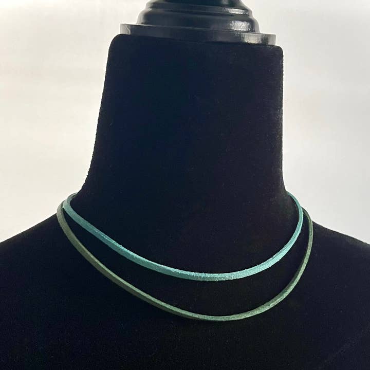 Faux Suede Necklace with Stainless Steel Clasp Various Color for wholesale by Freedom4mymind