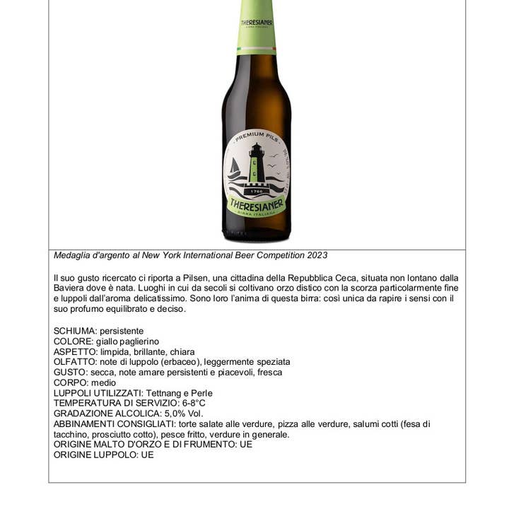Metina SAS - Wholesale Beer - Premium Pils Theresianer Beer 33 cl.3