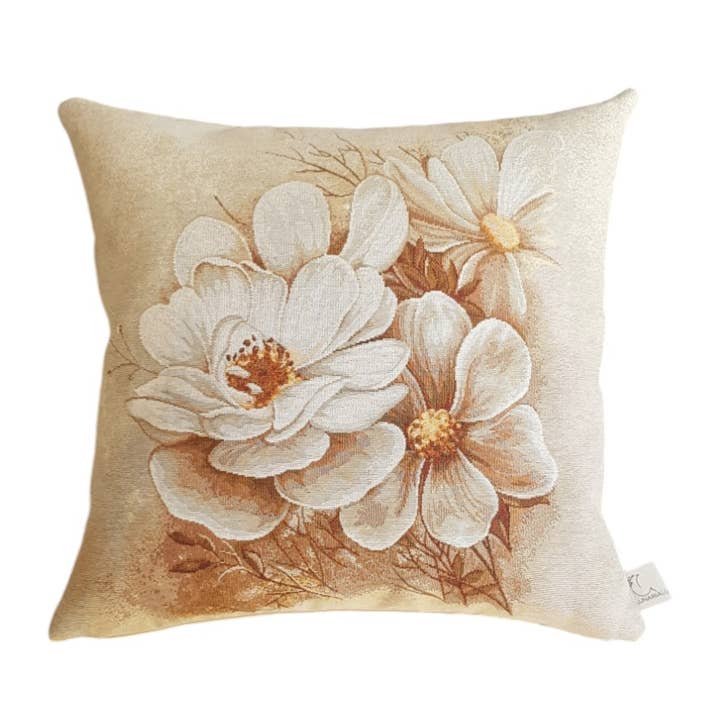 Autumn Flowers Pillowcase in Gobelin for wholesale by Lunaria Lab