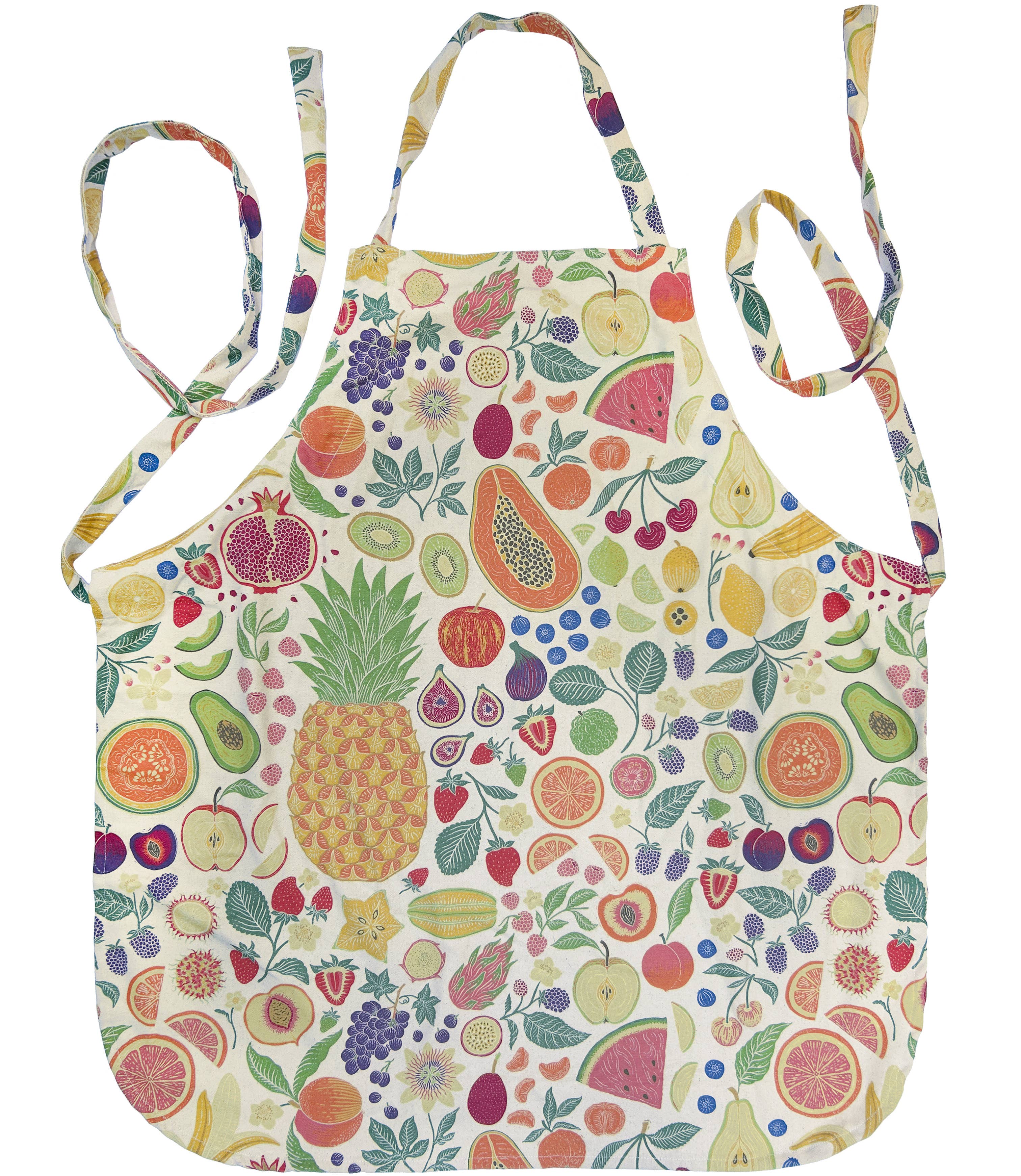 Tablier en coton biologique - Panier de fruits pour la vente par Lili Arnold