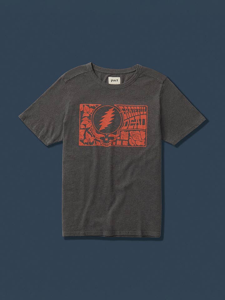Men's Grateful Dead X Pact Graphic Tee for wholesale by Pact