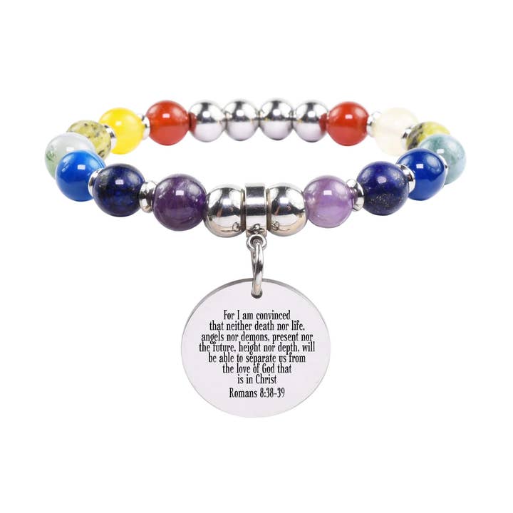 Genuine Chakra Scripture Bracelet for wholesale by Pink Box