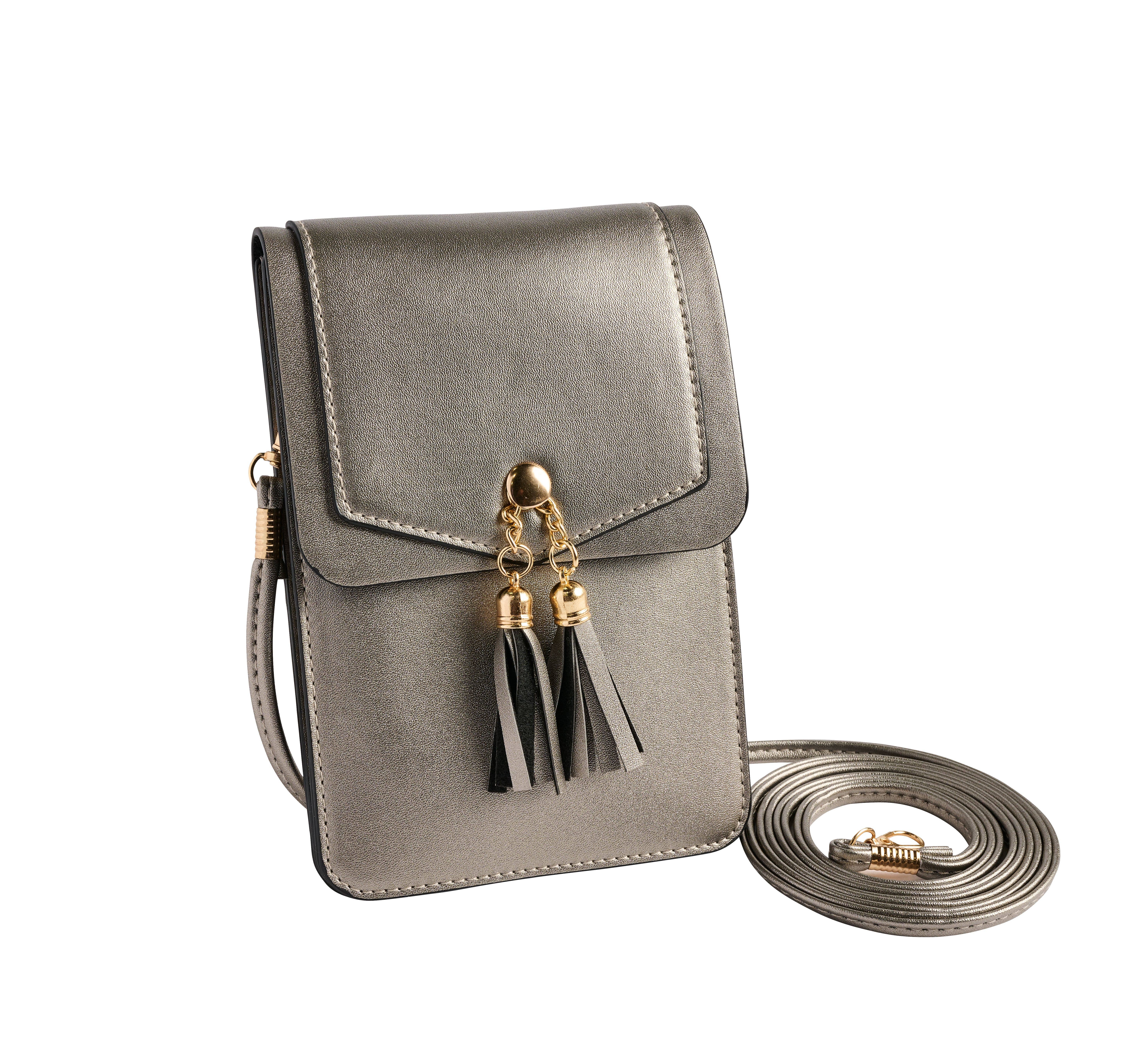 Kaleidoscope Accessories - Vente Sac à bandoulière – femme - Sac à bandoulière pour téléphone portable - Assortiment métallique2