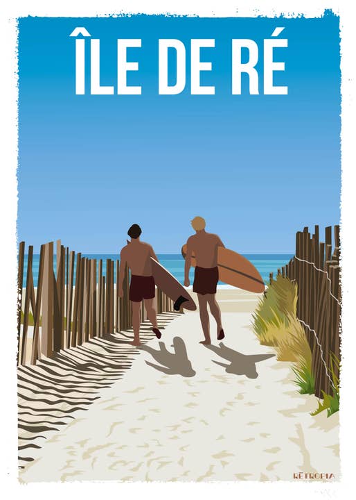 Retropia - Wholesale Poster - Ile de Ré 50x70 cm