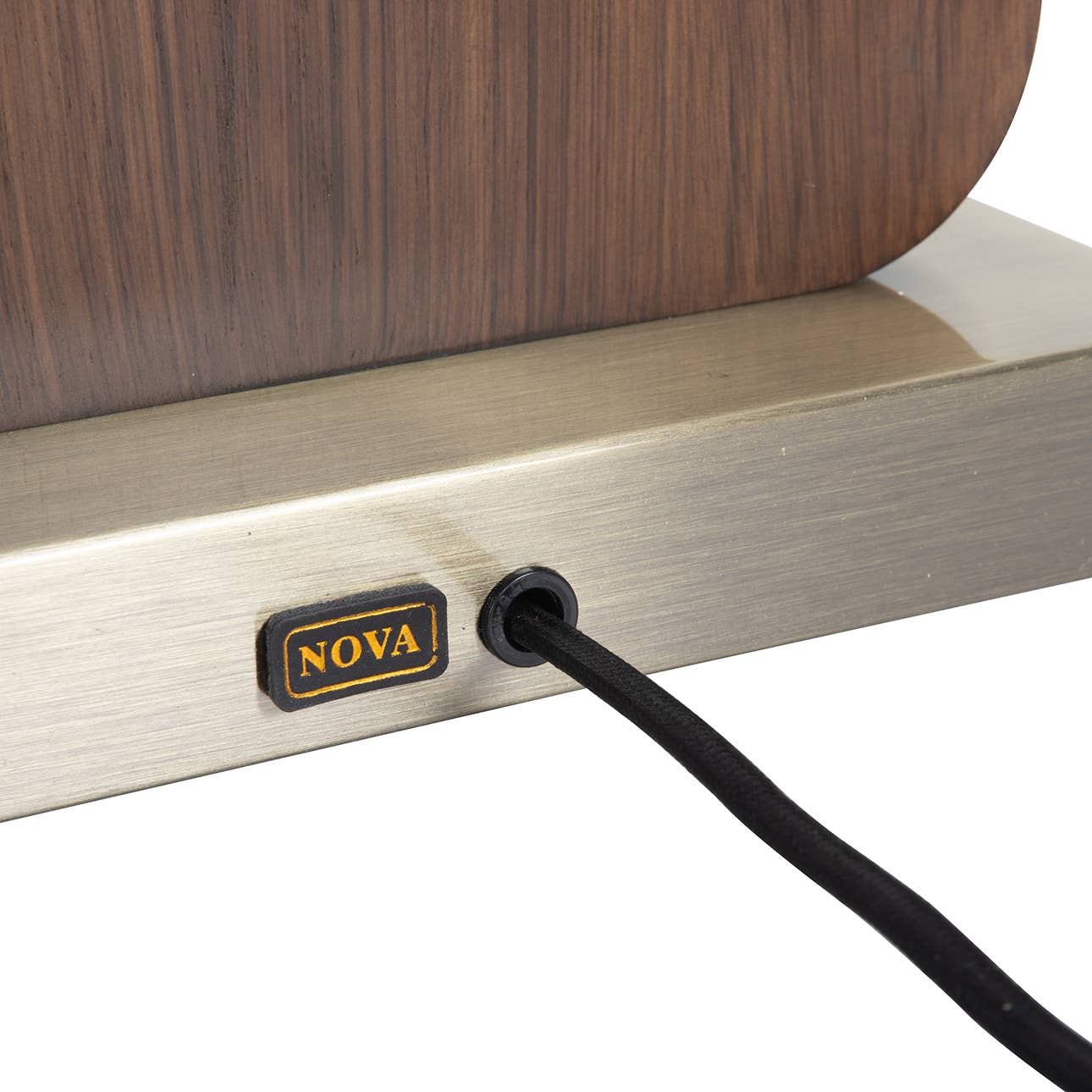 Table Lamp Walnut 30" Laurel Wood Finish for wholesale on Faire7