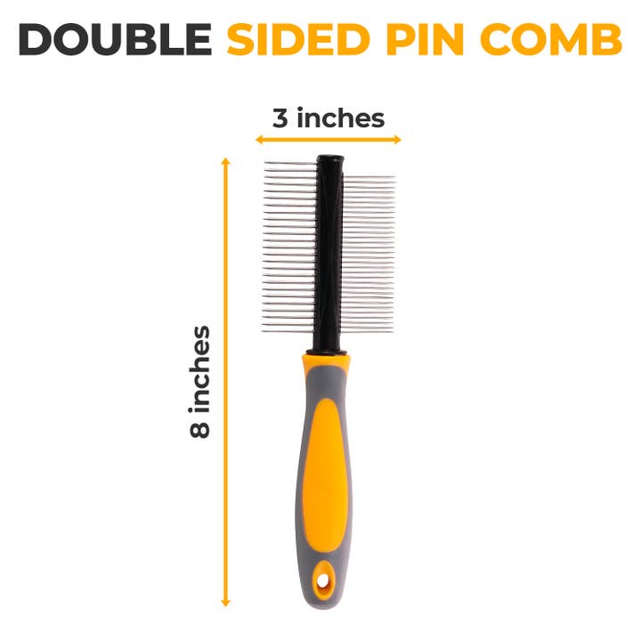 Precious Tails - Wholesale Pet Grooming Aid - Dog - Precious Tails Double Sided Pin Comb10