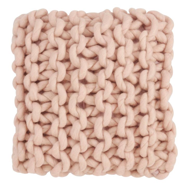 Saro Lifestyle - Wholesale Throw/Decorative Pillow - Chunky Cable Knit Design Accent Cushion Wool Throw Pillow7