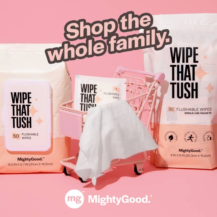Mighty Good Solutions - Wholesale Intimate Cleanser/Wipe - Wipe That Tush Single Use 10 Count (Pack of 12)7