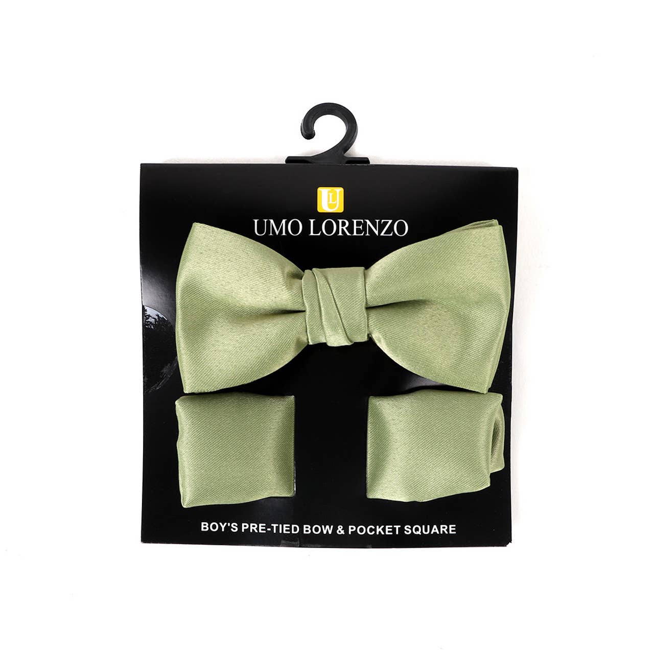 Selini New York - Wholesale Bow Tie - Kids - 100% Poly Satin Boy's Banded Bow Tie and Hanky BBTH130112