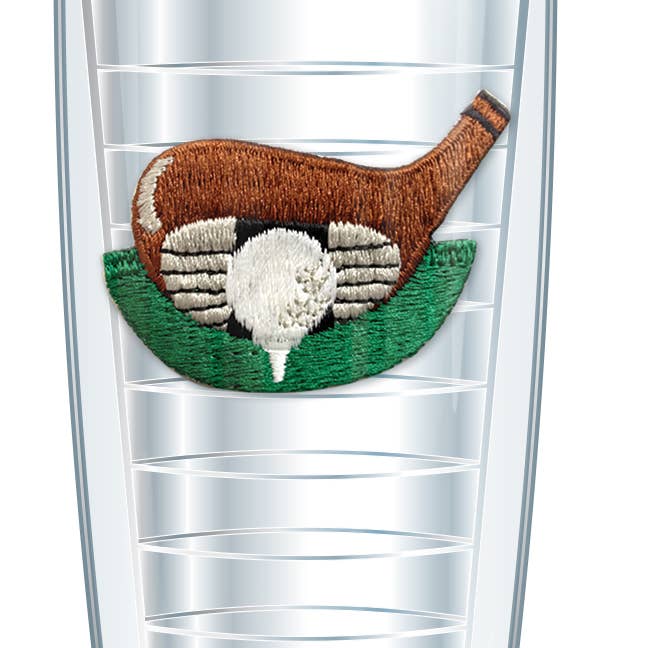 Club, Ball & Tee Patch Tumbler for wholesale by FREEHEART