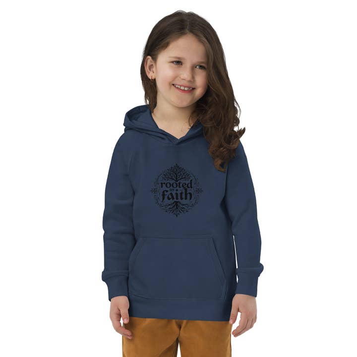 Kids “Rooted in Faith” Hoodie – Comfort, Durability & Faith for Active Kids for wholesale by Grow Your Faith