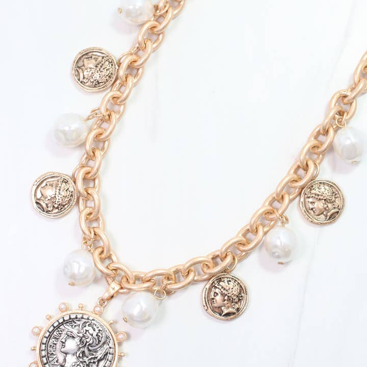 Victoria Charm Necklace Worn Gold and other Purchase Wholesale bakery victoria. Free Returns & Net 60 Terms on Faire trending on Faire.