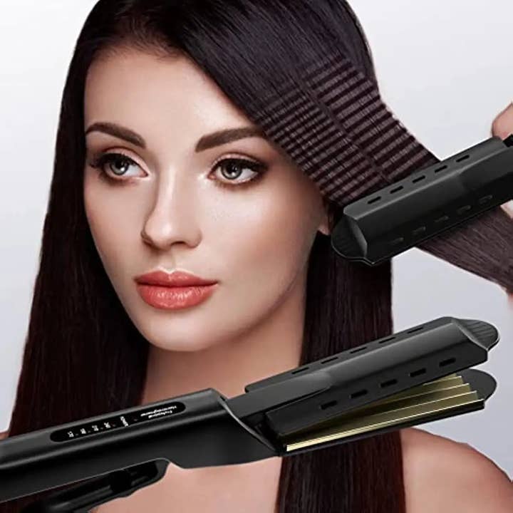 Ferri ondulati Ferro per capelli professionale in ceramica a piastre larghe ondulate in vendita all'ingrosso su Faire