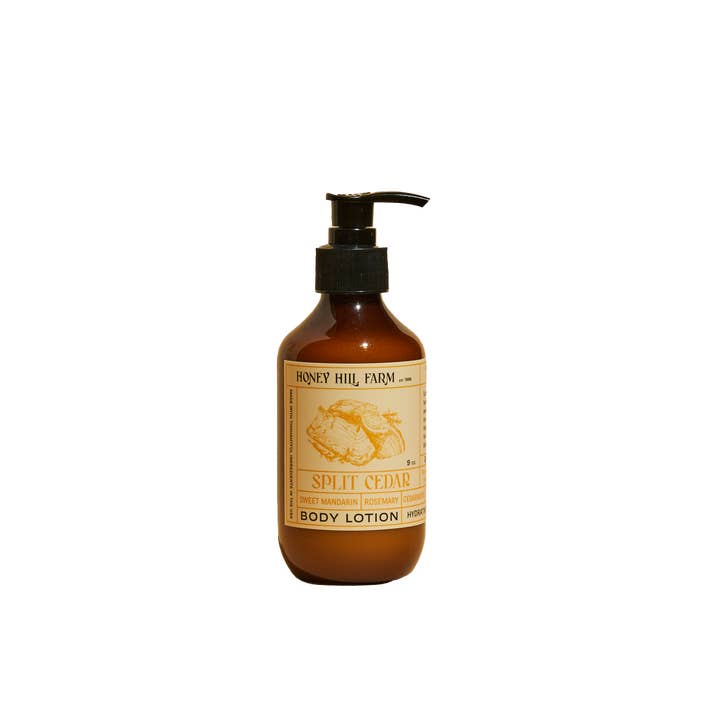 Lotion pour le corps - Cèdre 9 oz pour la vente par Honey Hill Farm