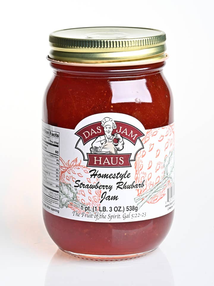 Confiture de Rhubarbe à la fraise pour la vente par Das Jam Haus