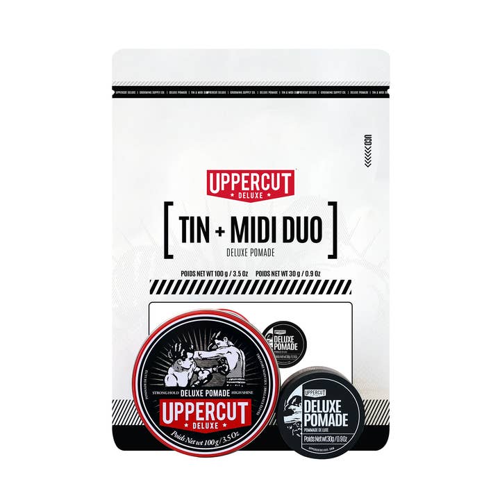 Deluxe Pomade Tin + Midi DUO for wholesale by Uppercut Deluxe