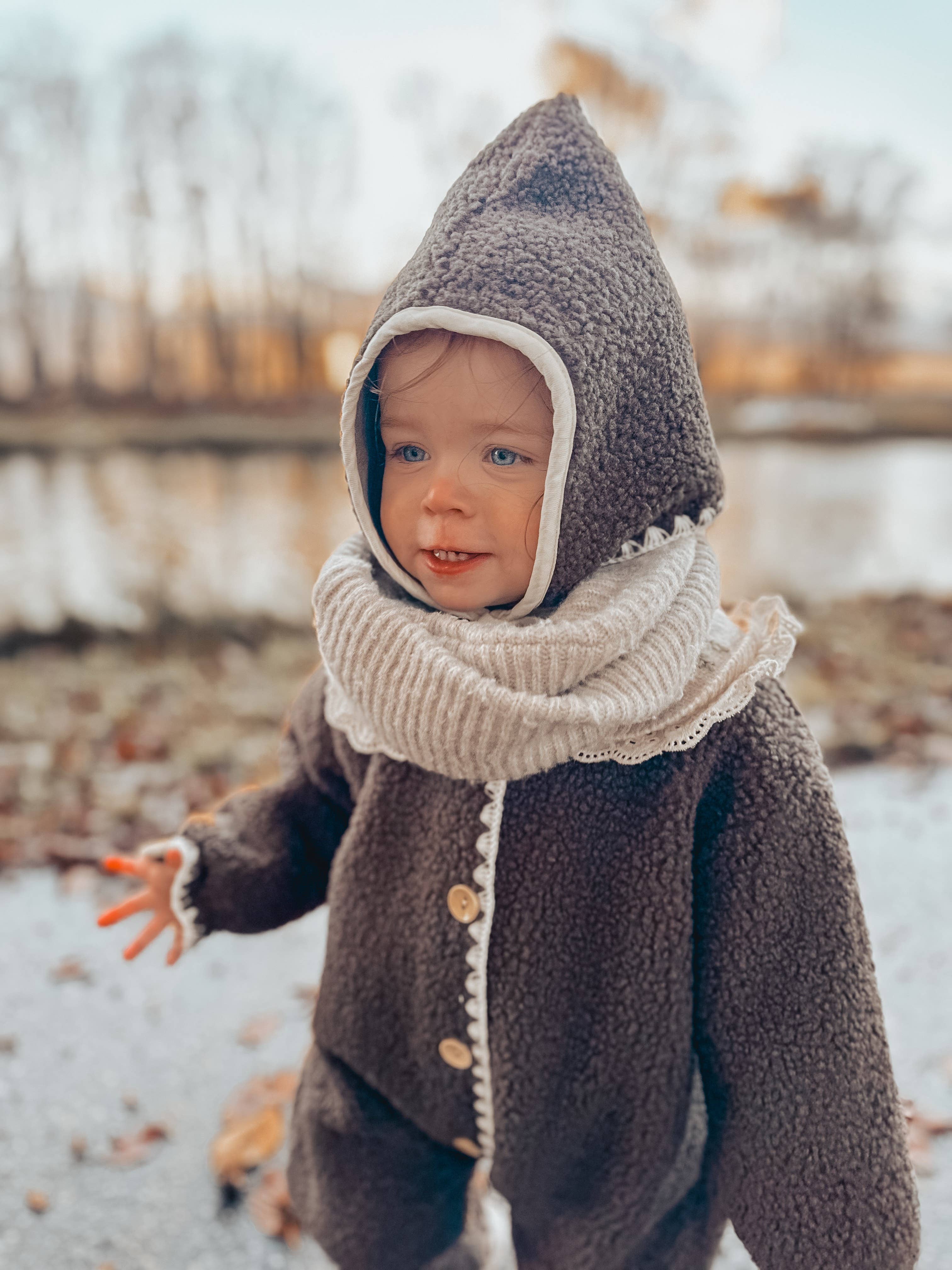 Annie & Charles – Engroshandel Flyverdragt – til børn – Annie & Charles® varm og blød heldragt til baby med hætte8