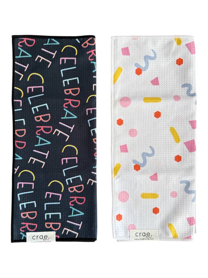 Have A Good Time/The Max: 2 Double Sided-Hand Towels for wholesale by Crae.Home