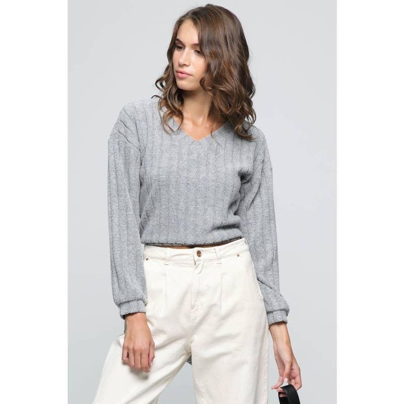 IVE - Wholesale Knit Sweater - Women's - Knit Long Sleeve Cut Out Tie Back Sweater0