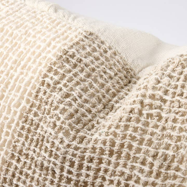 Eadie Lifestyle - Wholesale Throw Pillow Cover - Coco Linen Cushion Cover - Ivory/Natural