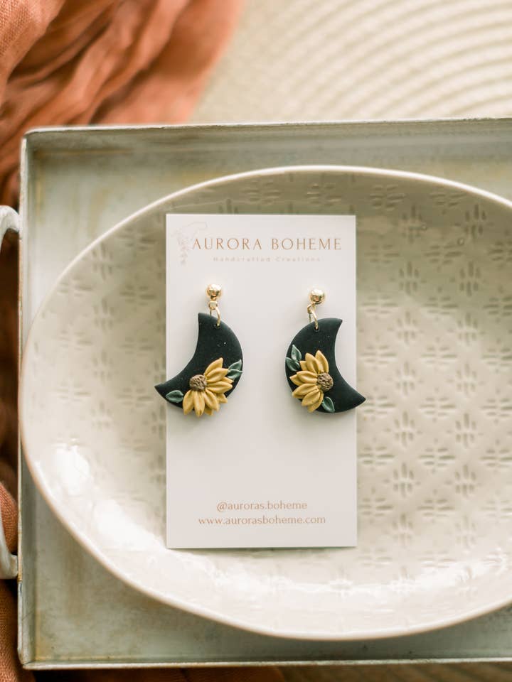 Sunflower Moons (Black) for wholesale by Aurora Boheme