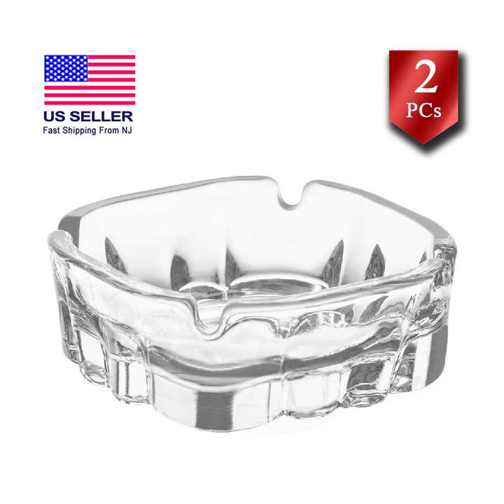 Hakan – wholesale Ashtray – Glass Large Cigar Ashtrays, Decorative Clear Glass Ashtrays5