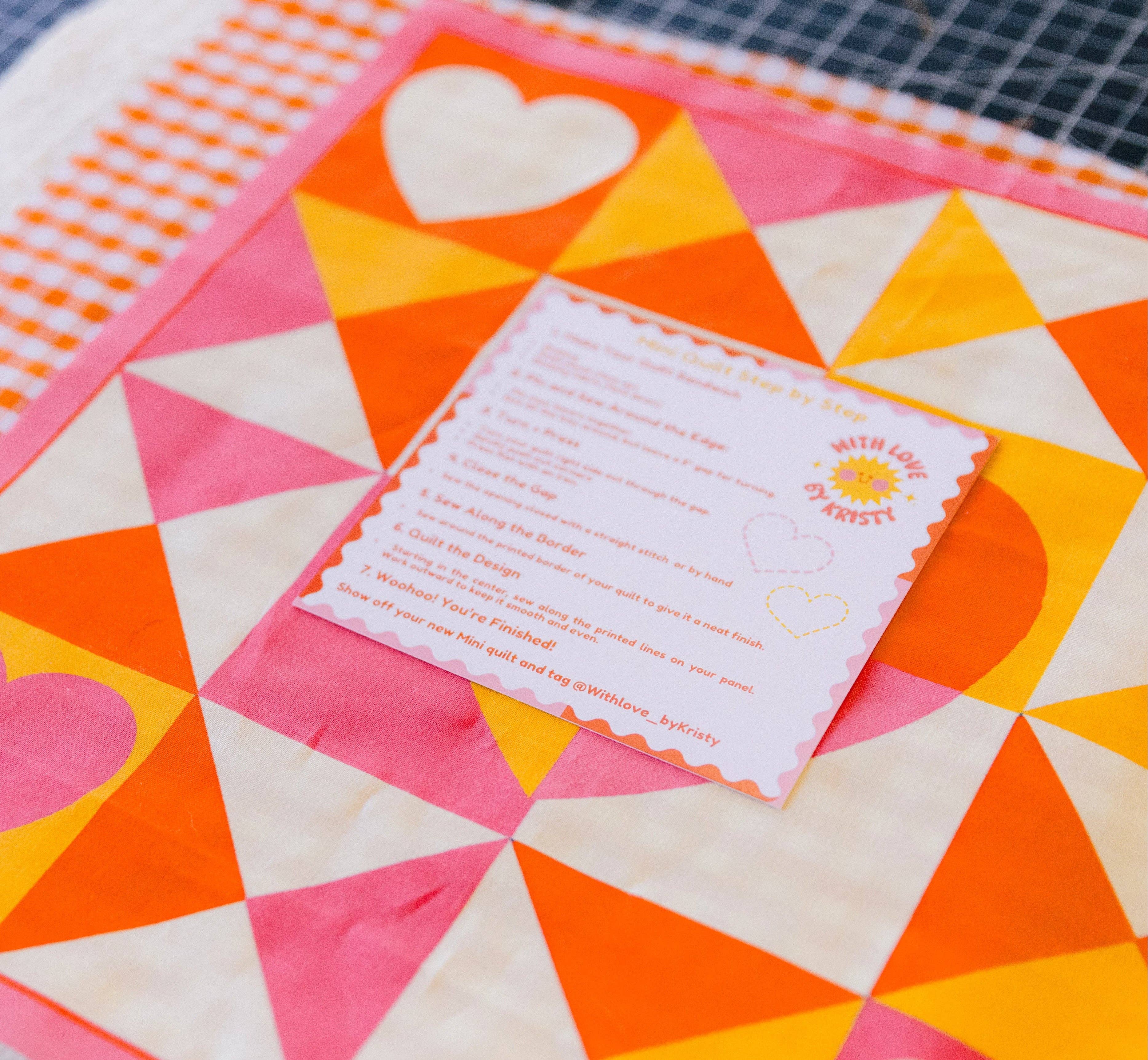 With Love by Kristy - Wholesale Craft Sewing Kit - The Color Me Quilt Kit2