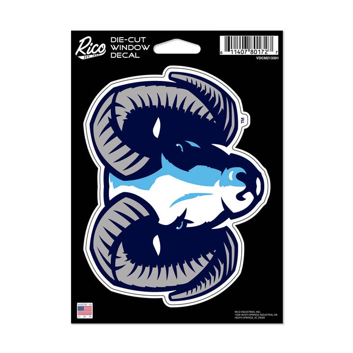 NCAA Rhode Island Rams Medium Die Cut Decal for wholesale by Rico Industries