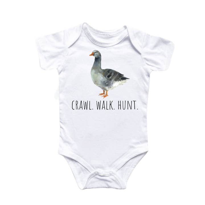 Goose Hunting - Baby Boy Girl Clothes Infant Bodysuit Funny Cute Newborn for wholesale by North Fork Forager LLC