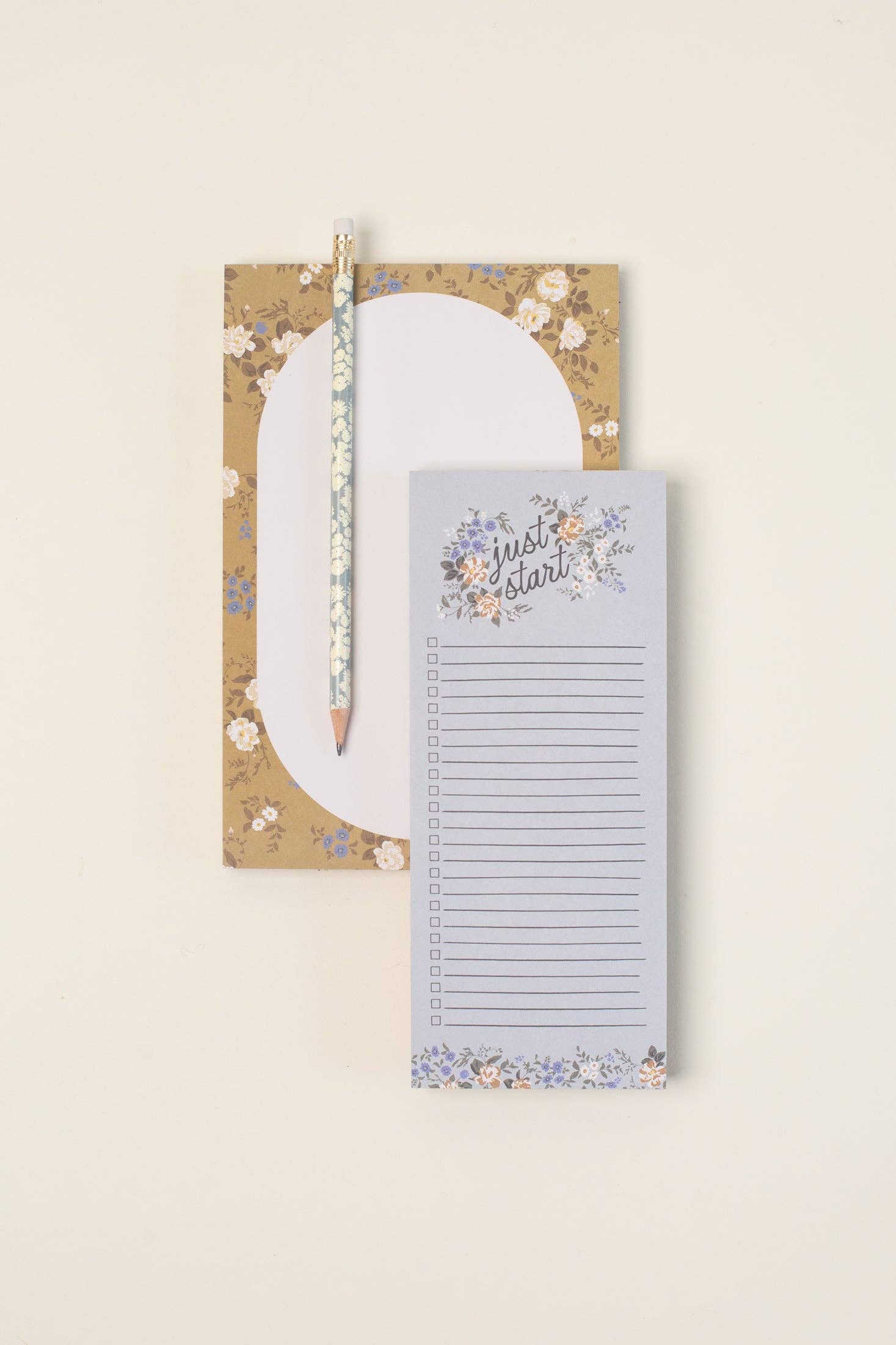 Flowerie - Wholesale Notepad - Blossom List Notepad - Blue Floral To-Do List3