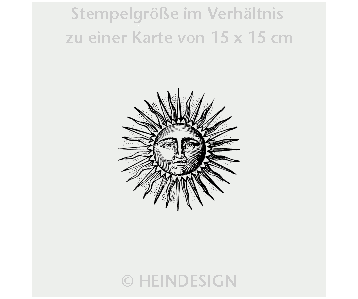 Heindesign – wholesale Gummistämpel/dekorativ stämpel – Stämpel: Antik sol1
