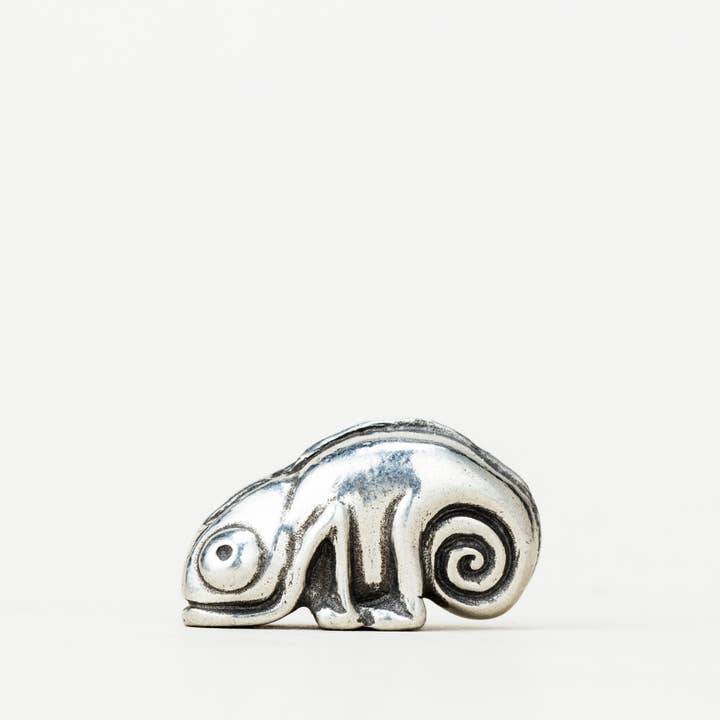 Chameleon Netsuke for wholesale by Danforth Pewter
