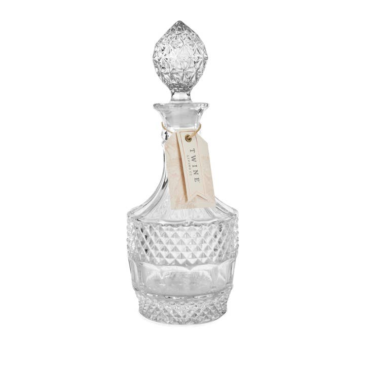 Twine - Vente Carafe - Carafe en cristal facetté de style vintage1