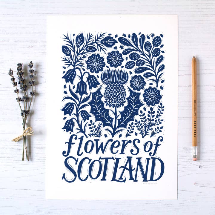 Alexandra Snowdon – wholesale Art print – Flowers of Scotland Print7