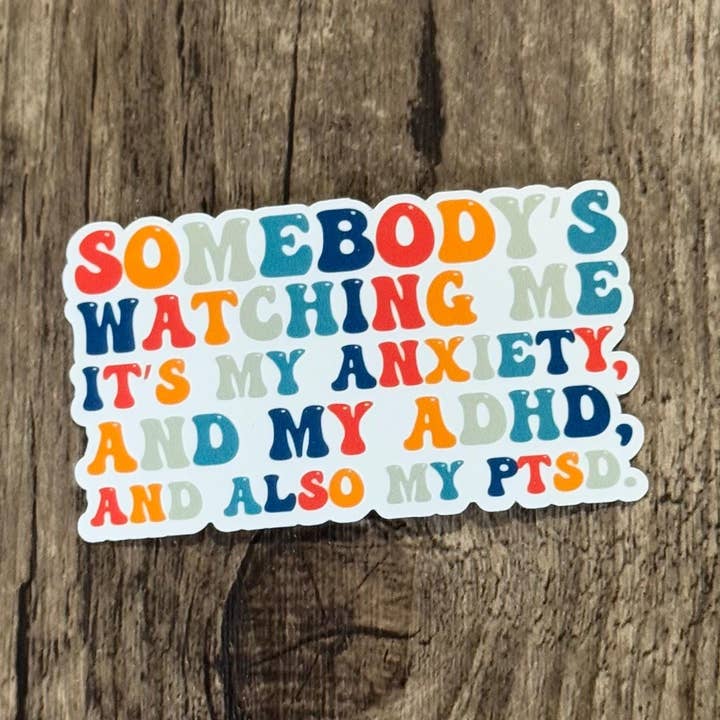 Anxiety, ADHD, PTSD Mental Health Stickers Set for wholesale by S&Y Brand Paper co.