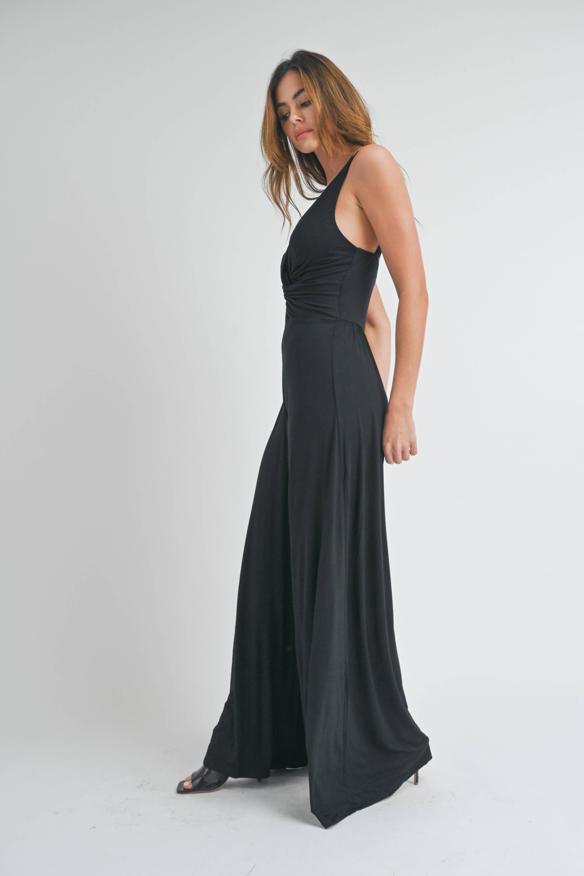 Peace Love Line - Wholesale Jumpsuit - Women's - PL1811 - JERSEY SOLID WIDE LEG JUMPSUIT4