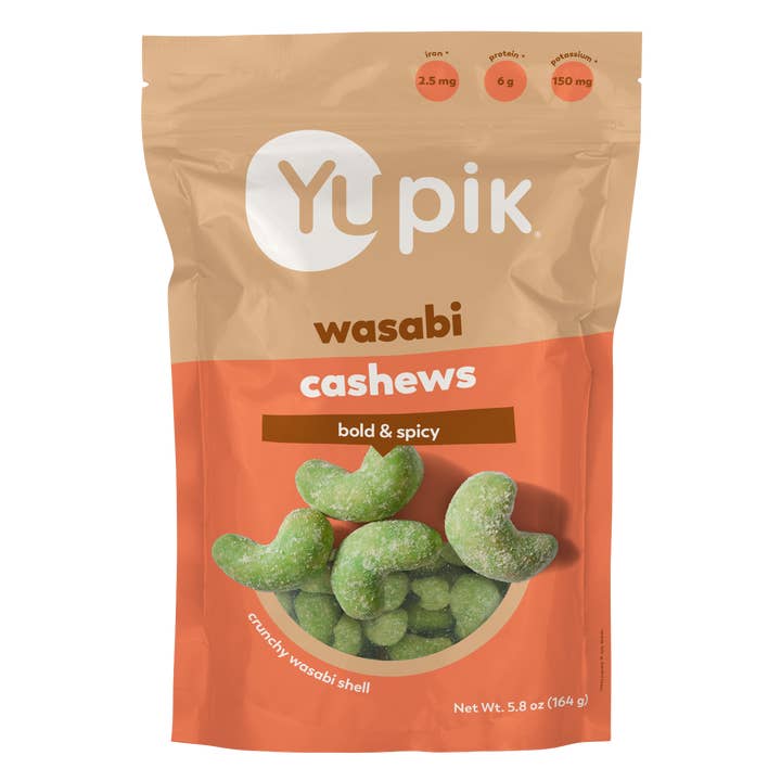 Yupik - Vente Noix - Noix de cajou au wasabi Yupik, en-cas croustillants et épicés, d'inspiration asiatique