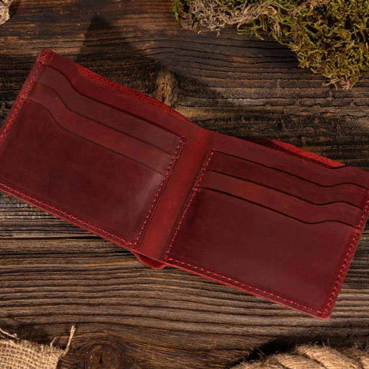 American Leather Goods - Wholesale Wallet - Men's - Leather Wallet, Bifold Wallet, Handmade Wallet for Men