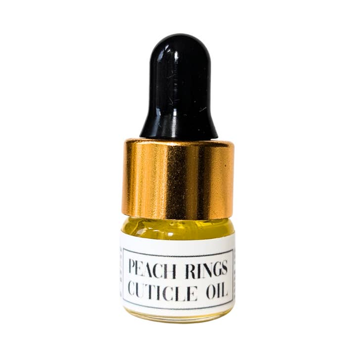 Blabz Beauty Bar - Wholesale Cuticle oil - Peach Rings Scented 1ml Mini Cuticle Oil Dropper Bottle Samples0