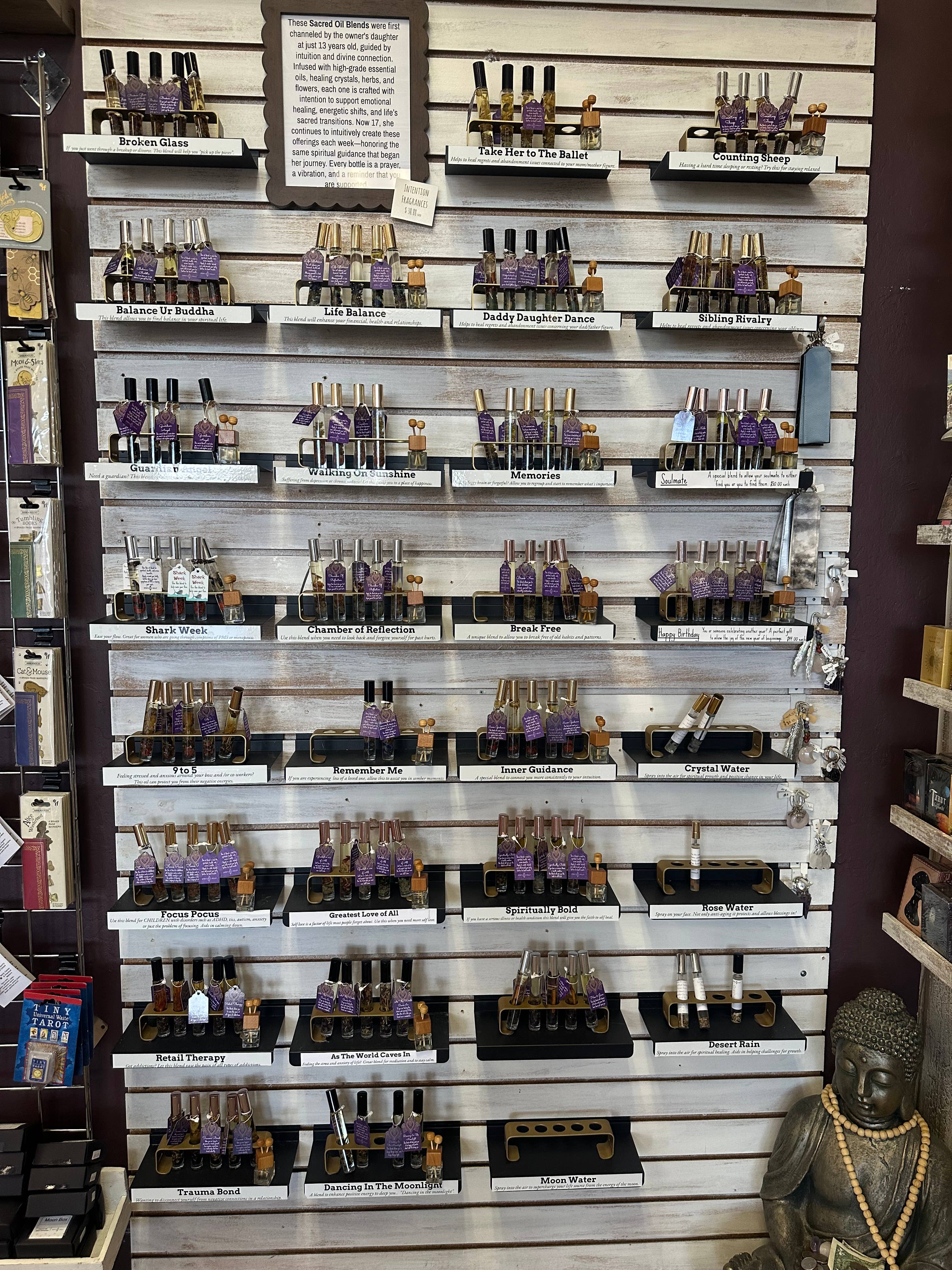 Spiritually Bold - Vente Roll-on aux huiles essentielles - Manifestation : Huile pour bouteille Crystal Intention Roller1