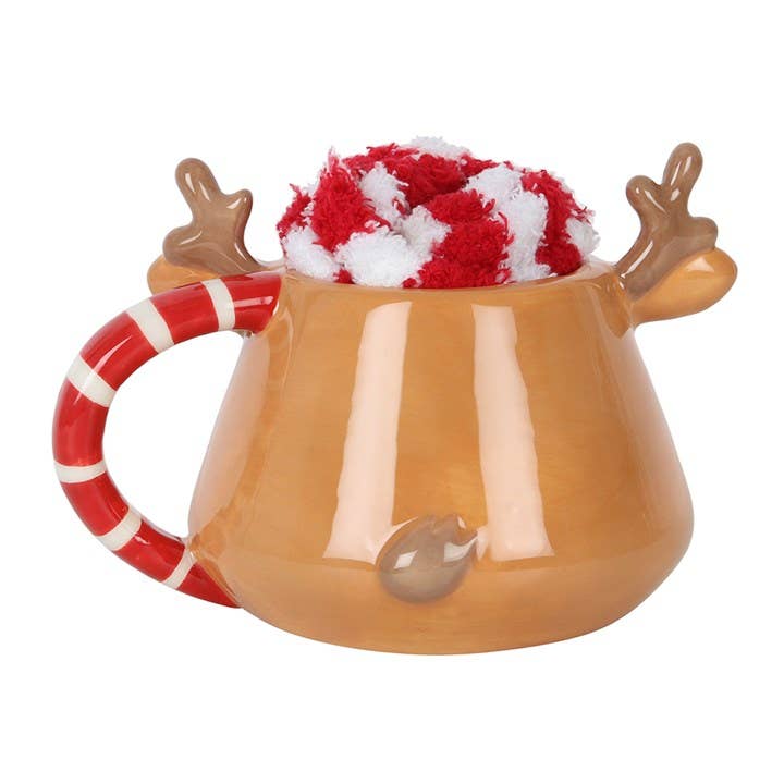 Something Different Wholesale - Wholesale Coffee Mug - Christmas Reindeer Mug and Socks Set2