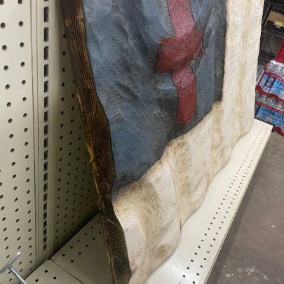 Schmedic Woodworking - Wholesale Wall Accent - Wood Wavy Christian Flag1