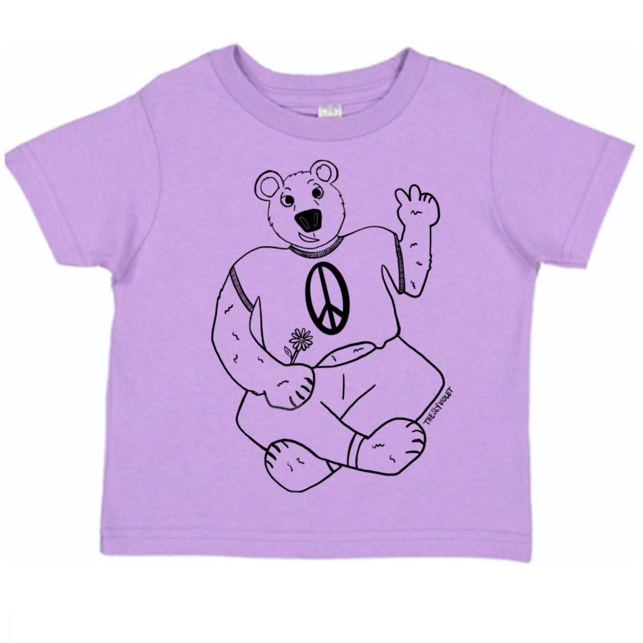 The Sly Violet - Vente T-shirt sérigraphié – enfant - T-shirt Hipster Woodland - Épicéa l'ours7