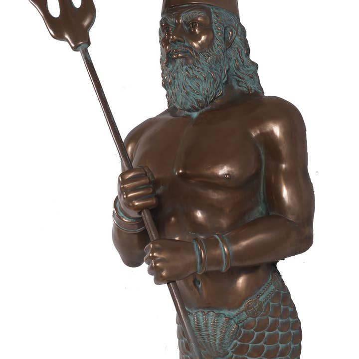 Wall Neptune King of the Sea Verde Bronze 20 X 14.25 X 34.5 for wholesale by Nautical Tropical Imports