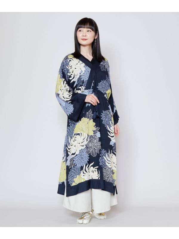 Ametsuchi by Amina Collection - Wholesale Dress - Women's - KIKU-MON KIMONO Dress