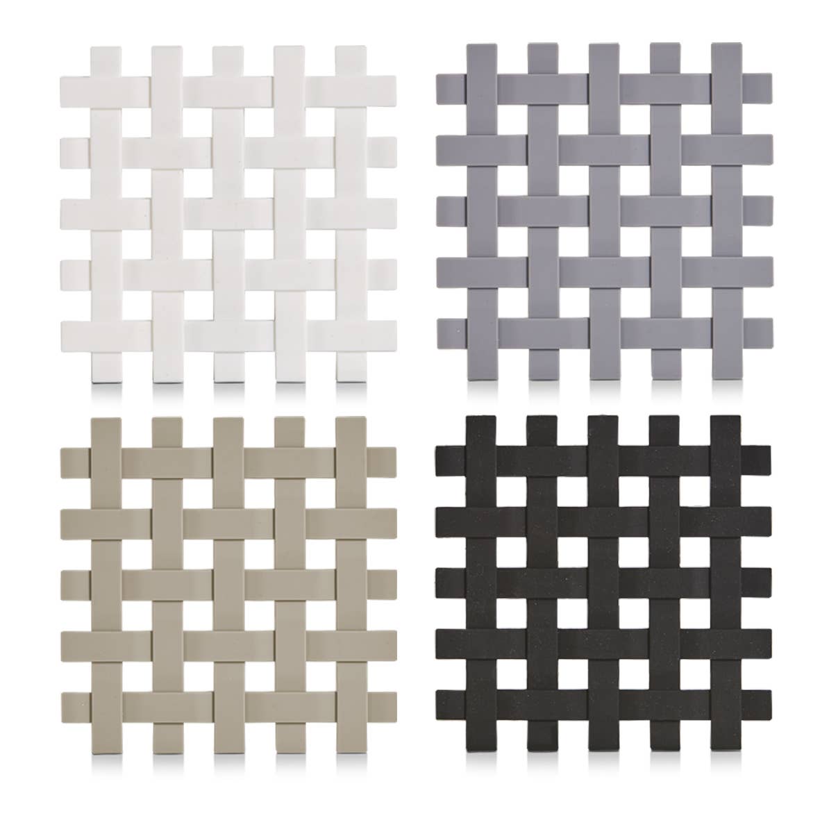 multicolored Pot coaster, silicone, assorted. for wholesale on Faire0